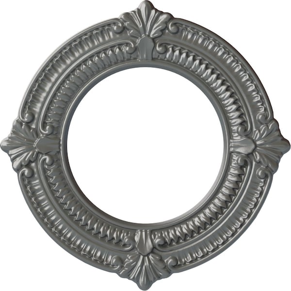 Ekena Millwork Benson Ceiling Medallion (Fits Canopies up to 6 1/8"), 11 1/8"OD x 6 1/8"ID x 5/8"P, Silver CM11BNSLS - main
